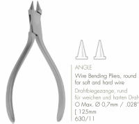 Orthodontietang  | Draadbuigtang Angle |  round nose wire bending, 12cm. max. 0,5mm. hard | 630/11