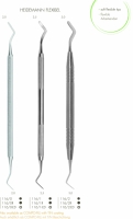 Vulinstrument Heideman spatula flexibel | ronde grip | 116/1R