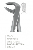 Extractietang Fig. 73 molaren beide zijden onderkaak | 600/73