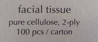 Facial tissue | Tissuebox | 2-laags cellulose |10 x 100 stuks | DDCFT