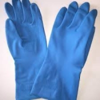 Nitril Huishoudhandschoenen blauw DDC Excellent Nitril Clean (12 paar)